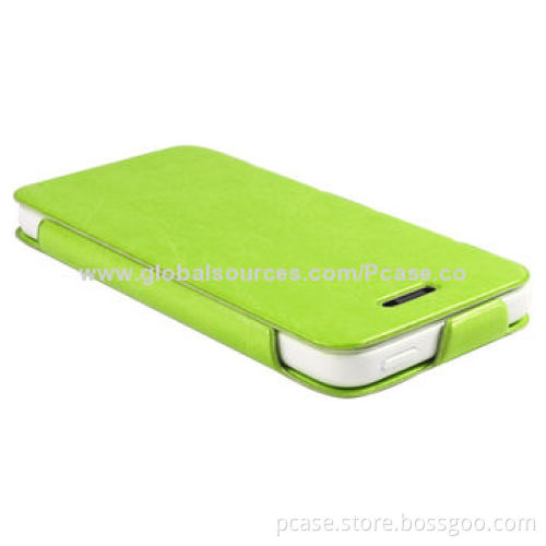 Premium Kickstand Leather Case for iPhone 5C, Made of High-quality PU Leather